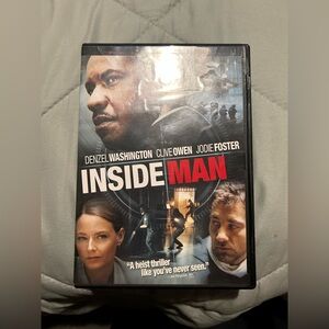 Inside Man DVD Movie - Black, Red, White Cover